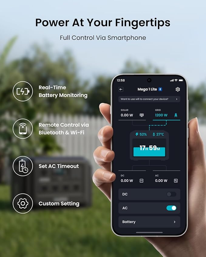 OUPES 2000W Solar Generator Kit Mega 1 Lite with 240W Solar Panel, 1024Wh LiFePO4 Power Station, 46 Min Wall Fast Charge, 140W PD, High-Efficiency Solar Power System for RV, Van Life, Overlanding