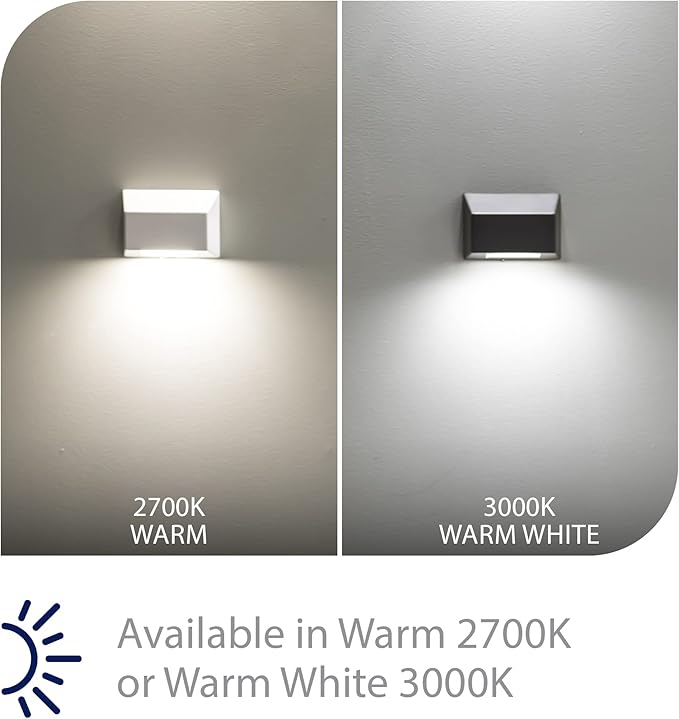 WAC Landscape Lighting, Rectangular LED 12V Deck and Patio Light 3000K Warm Built-in LED in Black
