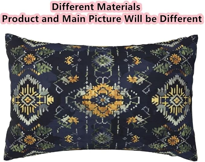 Outdoor Pillows Waterproof Set of 2 Outdoor Pillow Covers 16x24 Inch, Vintage Throw Pillows Bohemian Pillow Covers, Garden Decorative Pillows Outdoor Pillows for Patio Furniture Car Home Decor -hs396