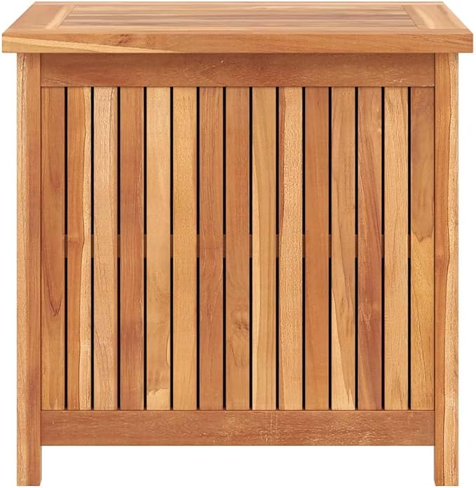 Wood Deck Box, Garden Backyard Storage Container for Patio Furniture Cushions and Gardening Tools, 23.6"x19.7"x22.8", -600