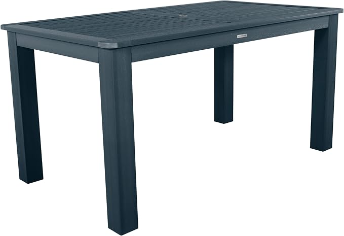 Highwood AD-ST7LH2CO4BA-FBE Lehigh 7pc Rectangular Counter Height Dining Set 72" x 42", Federal Blue