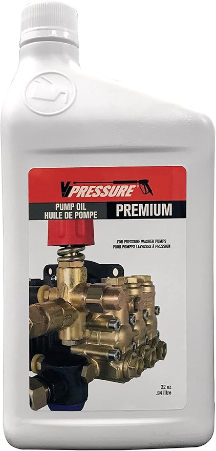 VEVOR Horizontal Triplex Pressure Washer Pump Kit, 3700 PSI, 2.5 GPM + Valley Industries Pressure Washer Premium Pump Oil - 1 Liter