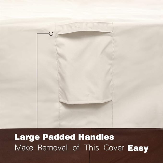 Vailge Patio Chair Covers, Lounge Deep Seat Cover, Heavy Duty and Waterproof Outdoor Lawn Patio Furniture Covers (4 Pack - Medium, Beige & Brown)