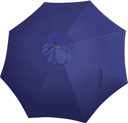 Blissun 9ft Patio Umbrella Replacement Canopy, Market Umbrella Top, Outdoor Table Umbrella Canopy for 8 Ribs, Canopy Only