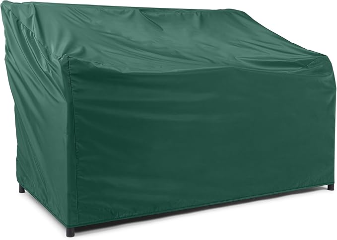Covermates Outdoor Patio Sofa Cover - Light Weight Material, Weather Resistant, Elastic Hem, Seating and Chair Covers, 74W x 32D x 34H, Green