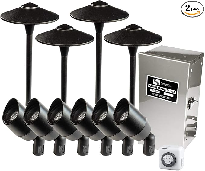 Vista Outdoor Lighting Pro Pack 2 Black