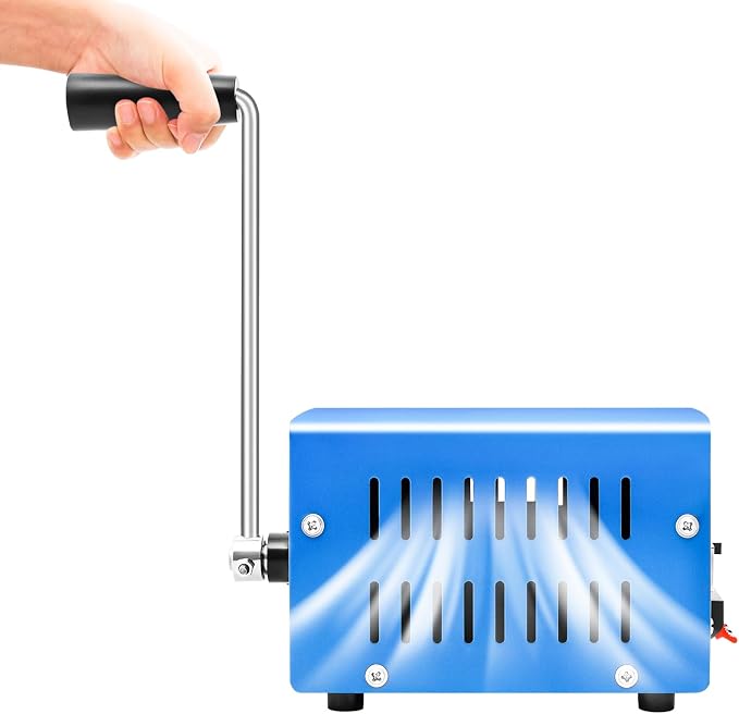 Power Generator TBVECHI Hand Crank Generator Portable Dynamo Charger Emergency Hand Crank USB Emergency Power Generator 20W 2000rmp/Min