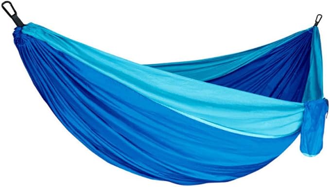 Double Hammock, Outdoor Hammock for Camping Hiking Backpacking, Portable Hammock with Carry Bag and Tree Straps, Hammock for Patio Beach Yard