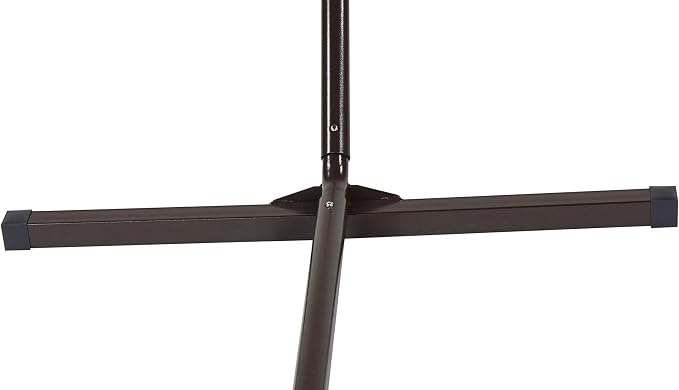 Island Escape Rope Hammock and Stand Set (Mocha Stand and Red Hammock)