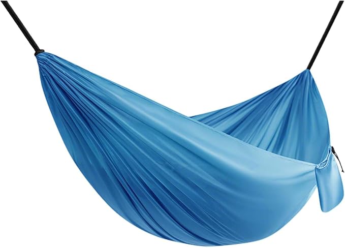 Outdoor Hanging Hammock for Adults, Foldable Travel Hammock with Lightweight Rope and Easy Installation, Perfect for Garden, Patio, Camping Trips, Relax and Enjoy Comfort Anywhere