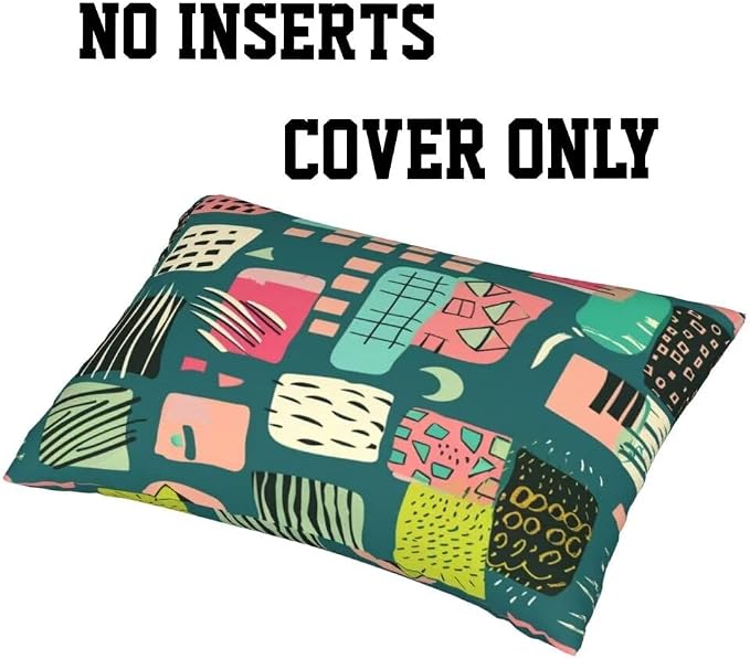 Outdoor Pillows Waterproof Set of 2 Outdoor Pillow Covers 16x24 Inch, Green Throw Pillows Cartoon Pillow Covers, Summer Garden Decorative Pillows Outdoor Pillows for Patio Furniture Home Decor -hs63
