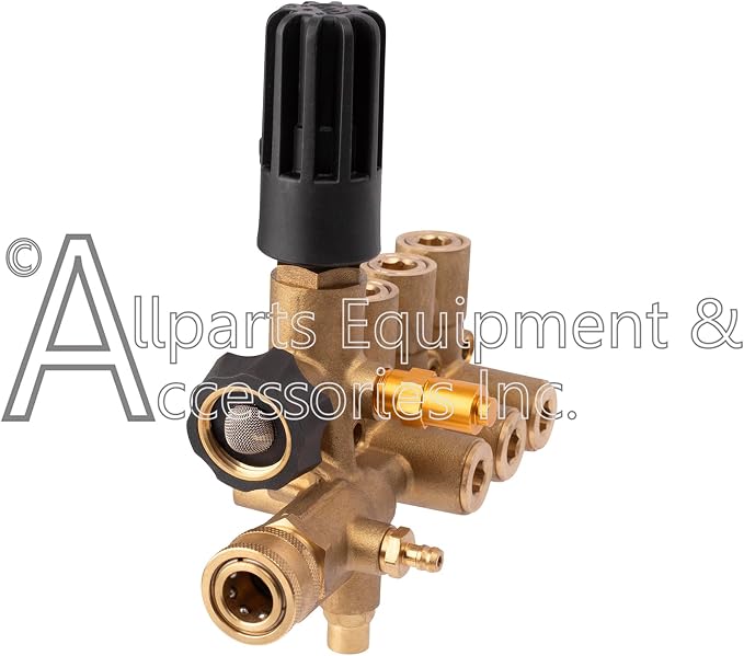 5140182-88 AAA OEM Complete Manifold Kit with Hardware for AAA Pressure Washer Pump Models: 10.0GA13, 530010, 530012, 530060, and 53BRD35.