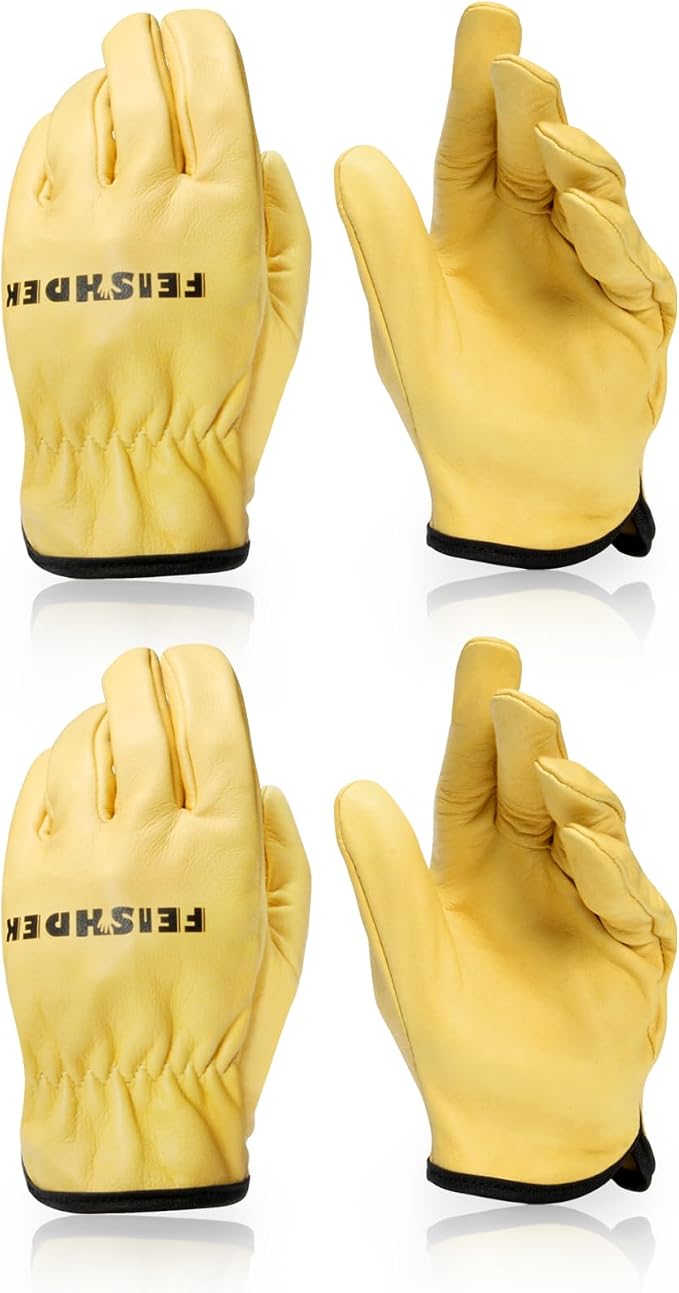 Kids Leather Gardening Gloves, Toddler Work Gloves, Perfect for Children Gardening for Kids Age 2-7 | Flexible, Lightweight, Perfect for Children Leather Work Glove for Outdoor Activities, Garden, DIY, Planting, Hiking, Cycling