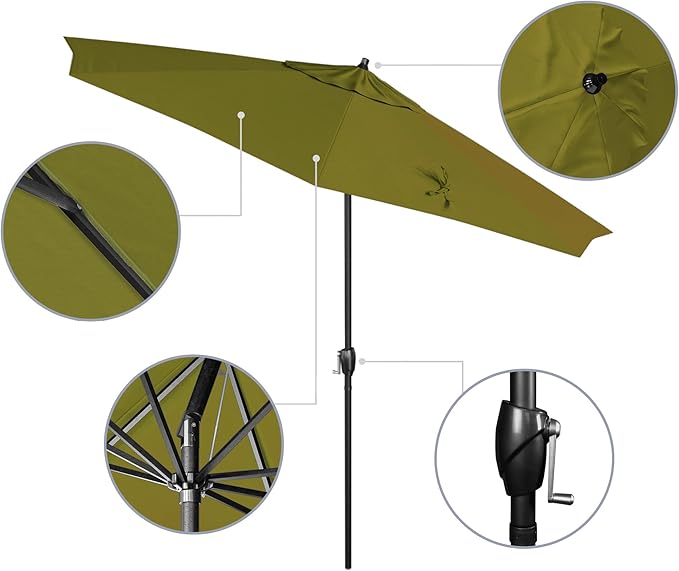 California Umbrella 9' Rd Aluminum Patio Umbrella