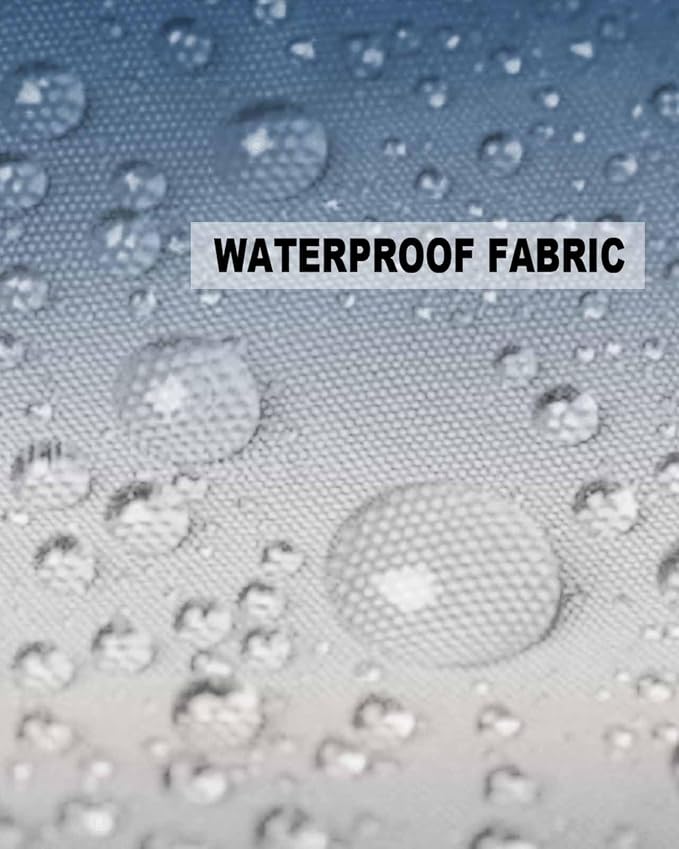 Outdoor Waterproof Throw Pillow Covers Set of 2 Blue Grey Ombre Pillowcases 24x24 Inches Gradient Gradual Color Patio Decorative Pillows Cushion Case Patio Pillows for Couch Bed Chair Garden