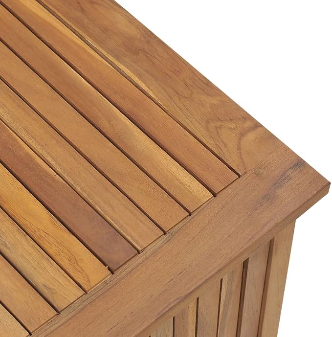 Solid Wood Outdoor Storage Bench,Solid Teak Wood Garden Deck Box Patio Storage Box with Liftable Top Outdoor Wooden Storage Container for Patio,Backyard,Poolside, 44.9"x19.7"x22.8"