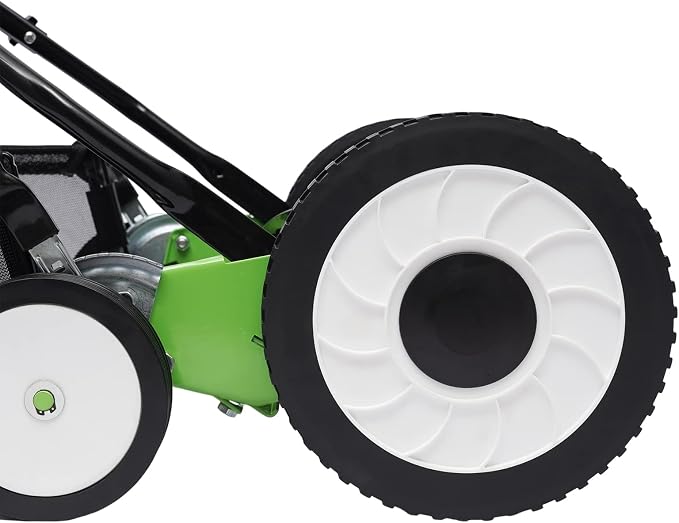 16in Manual Push Reel Lawn Mower Push Lawn Sweeper with Collection Bag, 5 Bladesfor Lawn Soil Garden Yard, Lawns, Parks, Golf Courses, Sidewalks, Driveways