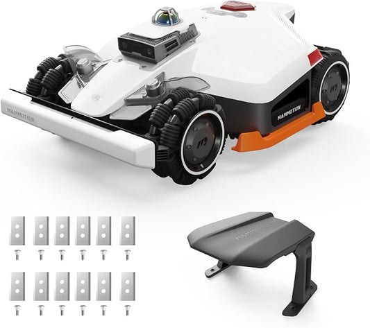 Mammotion LUBA 3 AWD 5000 Robot Lawn Mower Ultimate Kit, with Blades & Garage (Shipped Separately), Wire-Free for 1.25 Acre, 80% Slopes, 360° LiDAR+NetRTK+AI Vision, Cut Height 1.0"-2.7"