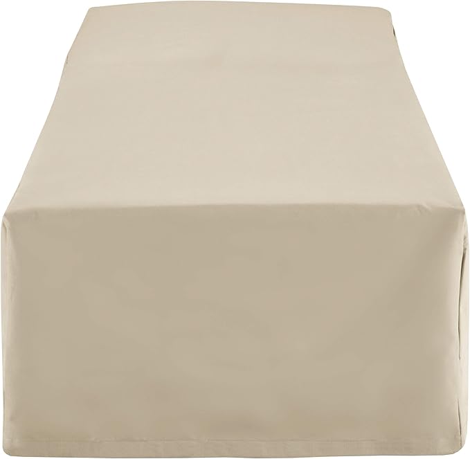 Crosley Furniture Patio Furniture Covers, Waterproof Outdoor Chaise Lounge Cover for Backyard, Tan