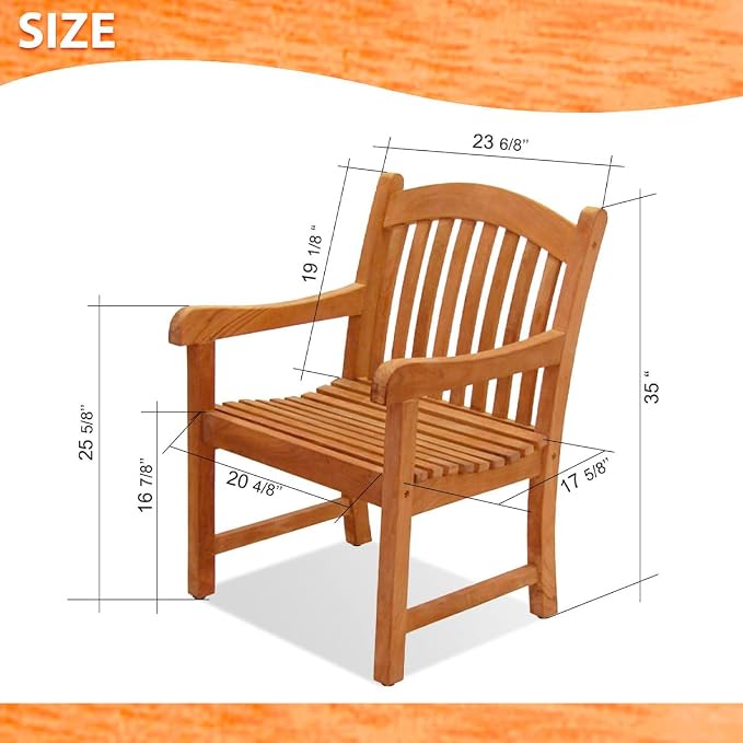 Amazonia Newcastle 9-Piece Outdoor Rectangular Dining Table Set | Certified Teak | Ideal for Patio and Indoors, Light Brown