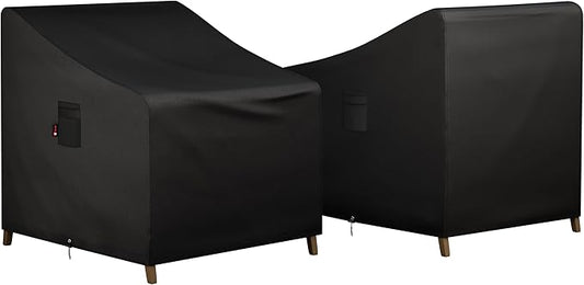 iBirdie Waterproof Outdoor Chair Covers 29W 30D 36H inch 2 Pack Patio Furniture Covers