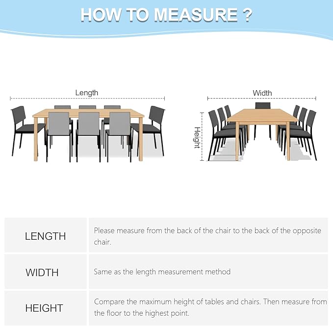 Patio Furniture Set Cover, 86"L X 44"W X 28"H, 600D Outdoor Table and Chair Covers Waterproof, Heavy Duty Outdoor Furniture Cover, Patio Sectional Sofa Couch Set Cover, Black