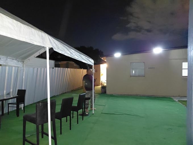 MDCMDCM Solar Motion Sensor Outdoor Lights Waterproof - 3000LM 3 Modes Security Lights Outdoor 270° Illumination IP65 LED Solar Flood Wall Light for Garden Yard Patio Pathway