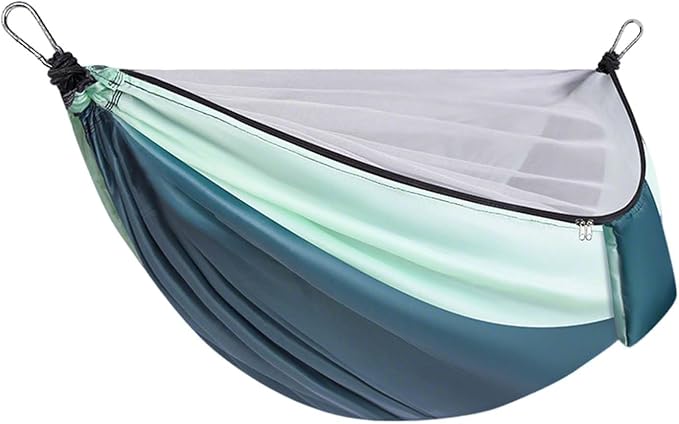 YSUEFIJO Outdoor Portable Hammock for Garden Or Camping, Lightweight Hammock with Strong Fabric, Comfortable Hammock for Relaxation, Easy to Hang Hammock, Perfect for Travel and Patio