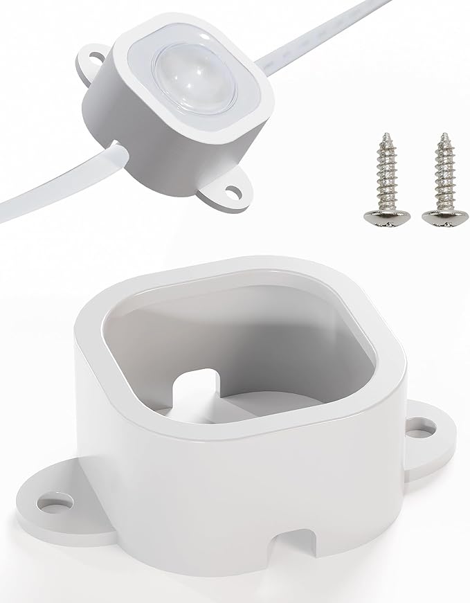 Light Clips for Govee Pro Outdoor Lights H706/H806, 120 Pcs Mounting Brackets, Install Firmly, Replace 3M Glue, for Govee Pro Permanent Outdoor Lights Extension (White)