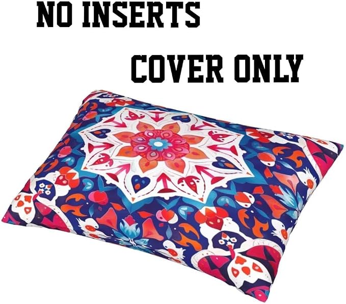 Outdoor Pillows Waterproof Set of 2 Outdoor Pillow Covers 16x24 Inch, Ethnic Throw Pillows Vintage Pillow Covers, Garden Decorative Pillows Outdoor Pillows for Patio Furniture Car Home Decor -hs245