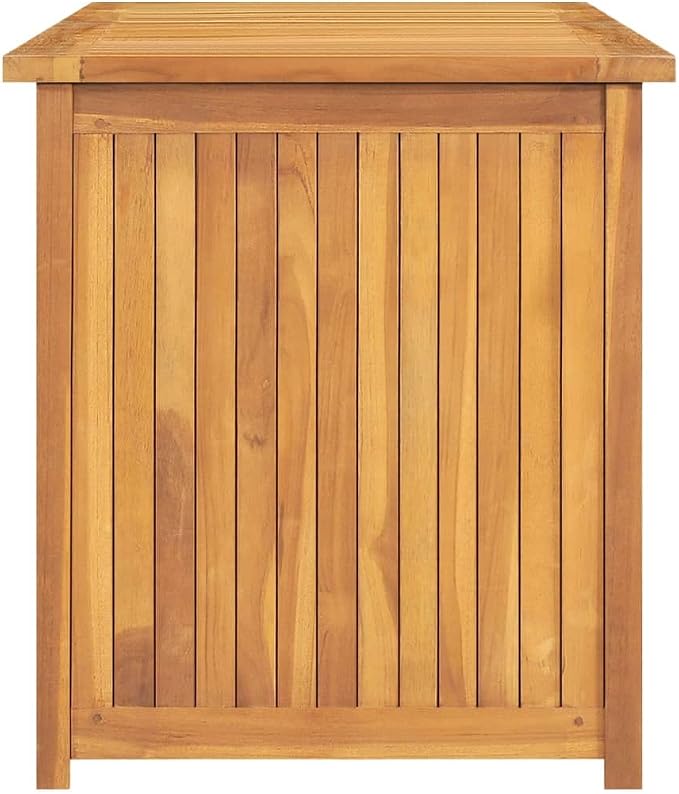 Solid Wood Outdoor Storage Bench,Solid Teak Wood Garden Deck Box Patio Storage Box with Liftable Top Outdoor Wooden Storage Container for Patio,Backyard,Poolside, 78.7"x19.7"x21.7" -AA
