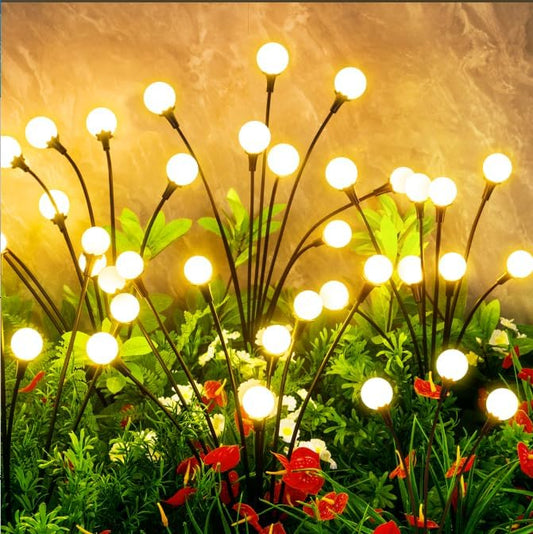 Solar Lights Outdoor Waterproof, 10 Packs 80LED, Solar Garden, Patio, Garden Decor, Patio Decor, Firefly Outdoor, Unique Gifts for Women, Gifts for Grandma