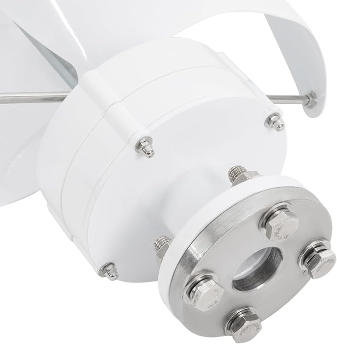 Vertical Axis Wind Turbine Generator Spiral Design with Controller Low Noise Less Than 62dB Permanent Magnet for Home Boat Cabin Street Light Off Grid System