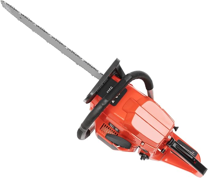 Gas Powered Chainsaw, 2-Cycle Petrol Handheld Cordless Chain Saw Portable Garden Trimming Tools for Outdoor Courtyard Household Forest Tree Wood Cutting (20" 52CC 2.2KW)