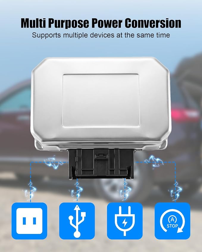 Multifunction Power Supply Converter Fit for Chevrolet Traverse 2018-2024 Buick Encore GX 2020-2025 GMC Acadia SLT 2017-2023, Power Voltage Inverter Converter Replace 13510484 13506066