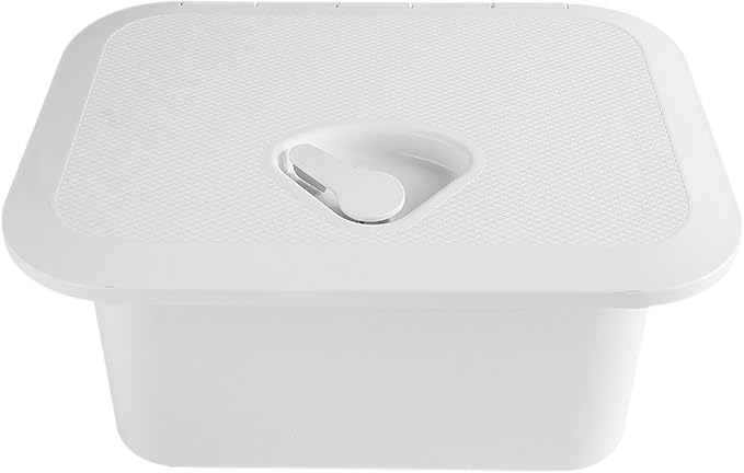 Boat Deck Tackle Box Deck Storage Box Boat Hatch Cover for Yacht Boat Accessory Lockable Lightweight Inspection Hatch Built in Tool Box Container