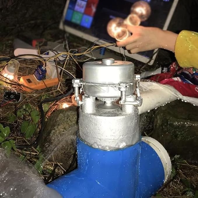 1000W 220V Water Turbine Generator Small Hydroelectric Generator Atmospheric Water Generator Outdoor Mini Hydro Power Equipment for Remote Areas