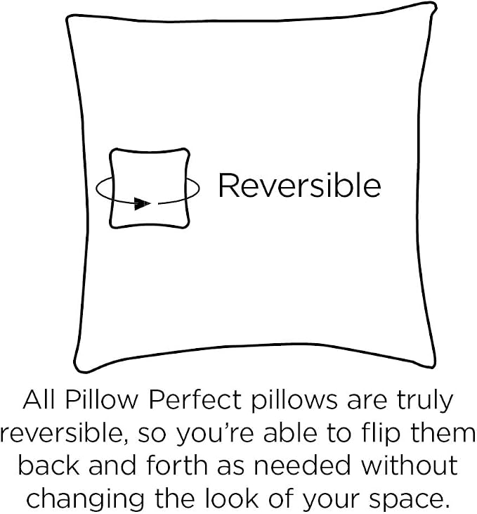 Pillow Perfect Trellis Indoor/Outdoor Throw Pillows, 1 Count, Large - 18.5 x 18.5, Black Allee