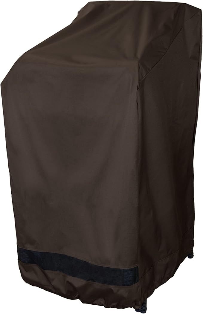 True Guard Patio Furniture Cover, Up to 6 Stackable Chairs or Single Bar Height Chair