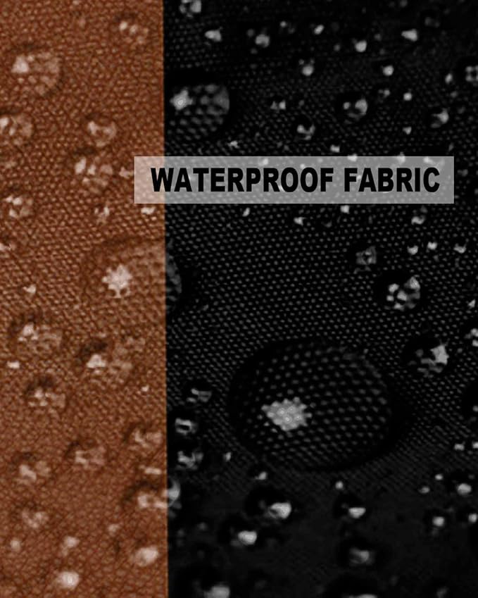 Outdoor Waterproof Throw Pillow Covers Set of 2 Brown Black Stripe Pillowcases 16x16 Inches Boho Style Patio Decorative Pillows Cushion Case Patio Pillows for Couch Bed Chair Garden