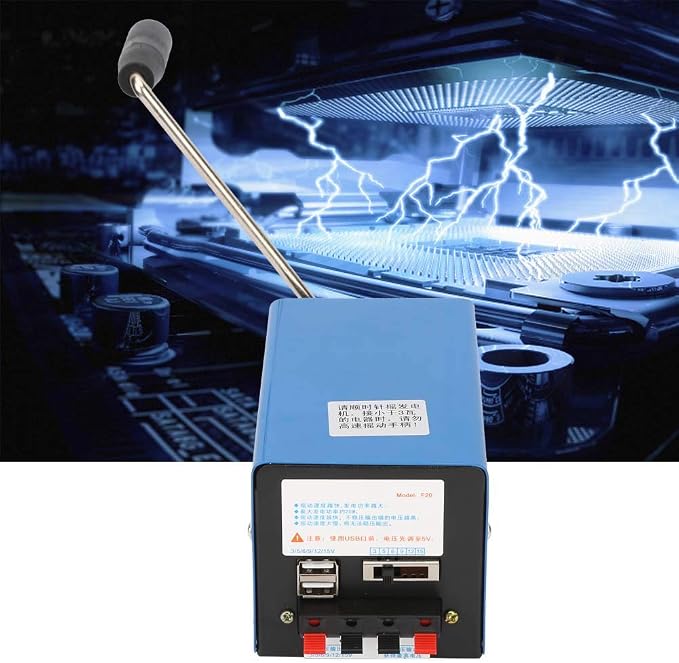 USB crank generator, hand crank power generator, portable mobile emergency power generator, manual power supply, emergency charger, for camping, outdoor, garden generators