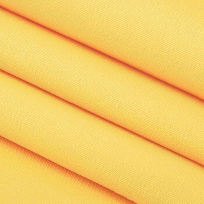 RSH DECOR Sunbrella 20" x 12" Lumbar Throw Pillows Set of 4 | Water and Fade-Resistant Performance Fabric | Outdoor Pillow Covers with Down-Alternative Inserts | Made in USA (Canvas Buttercup Yellow)