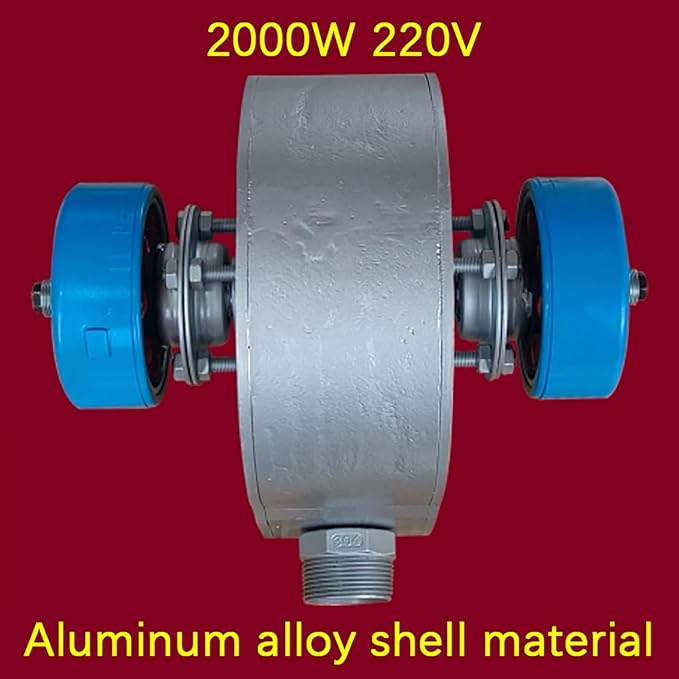 2000W 220V Horizontal Hydroelectric Generator, High Power Hydroelectric Generator Water Turbine, Aluminum Alloy Portable Water Turbine Generator for Outdoor, Camping, Home, Lighting,2kw,220V