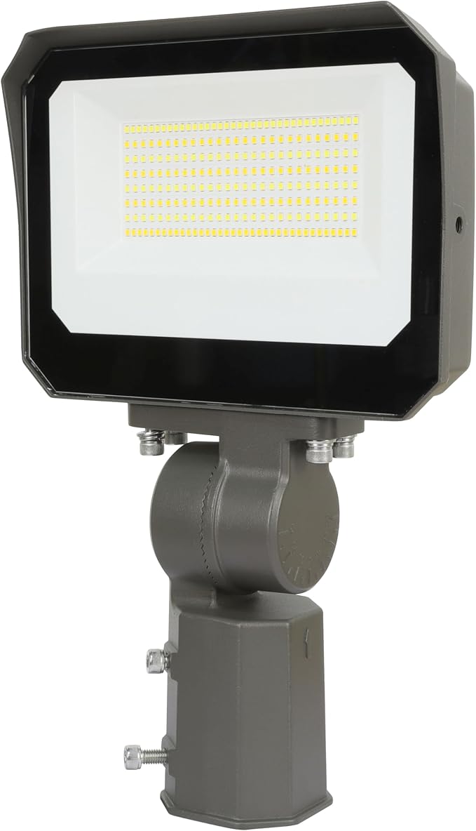 LED Flood Lights Outdoor 35/60/80W and 3000/4000/5000K Adjustable 10400Lm,Dusk-to-Dawn Sensor o Dawn Flood Light for Yard, Garage, Garden,UL Listed,Includes Knuckle Mount