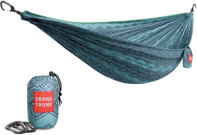 Grand Trunk TrunkTech Double Hammock, 11 ft, 500 lb, Lightweight, Bluu Nile