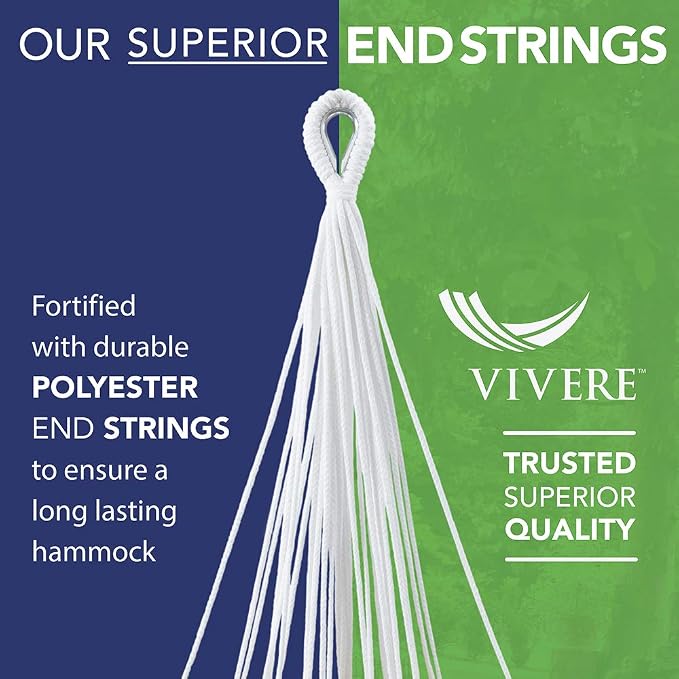 Vivere Double Brazilian Polyester Hammock (Aqua)