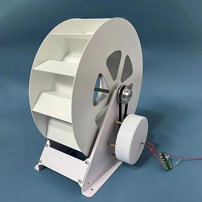 100W Water Turbine Generator, Atmospheric Water Generator, Low Speed Hydroelectric Generation Equipment, Outdoor Waterwheel Micro Hydro Generators for Creek