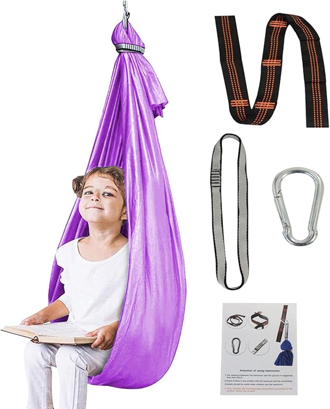 Shakven Extra Sturdy Sensory Swing for Kids | Super Cuddle Indoor Swing,Ther apy Swing Hammock for Child & Adult with Au tism, ADHD, Aspergers, Sensory Integration