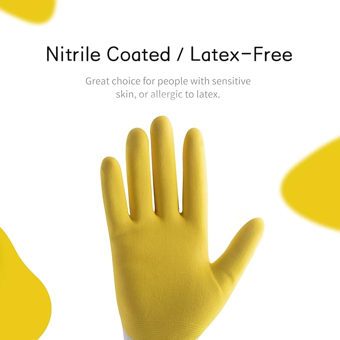 HANDLANDY 2/3/6 Pairs Womens Gardening Gloves, Garden Gloves for Women | Breathable Latex Free Nitrile Coated Ladies Yard Working Gloves, for Gardening, Landscaping, Weeding, Pruning, Gardener Gift