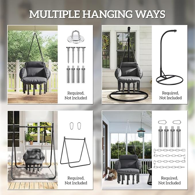 Outdoor Hanging Chair,Hammock Swing Chair